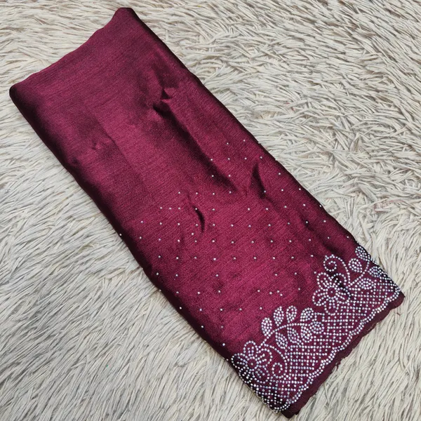 Premium Bridal Hijab with stone work | HJ02